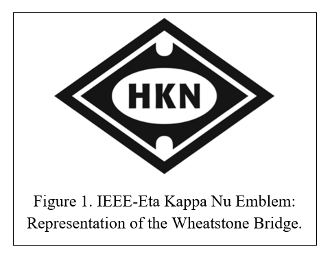 Figure 1. IEEE-Eta Kappa Nu Emblem: Representation of the Wheatstone Bridge.